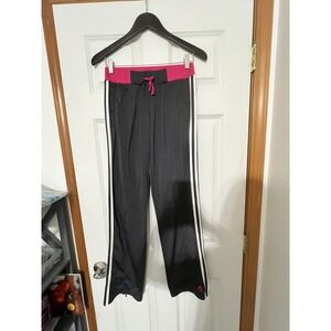 Adidas Women's Small‎ Black/fuchsia Striped Track Pants